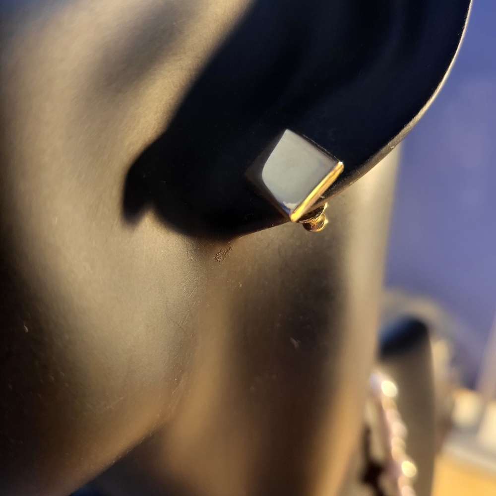 Monet Goldtone Geometric Earrings
